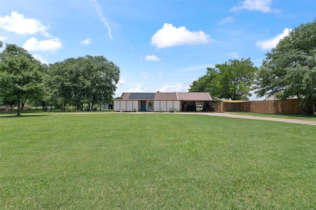 415 Lake By Dr, Kemp, TX 75143 - view of yard with driveway and a carport
