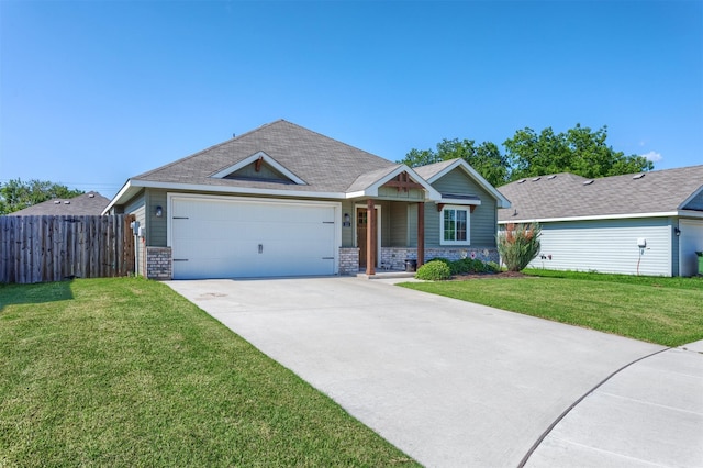 111 Arrowhead Dr, Sanger, TX 76266 - single story home featuring an attached garage, driveway, and roof with shingles