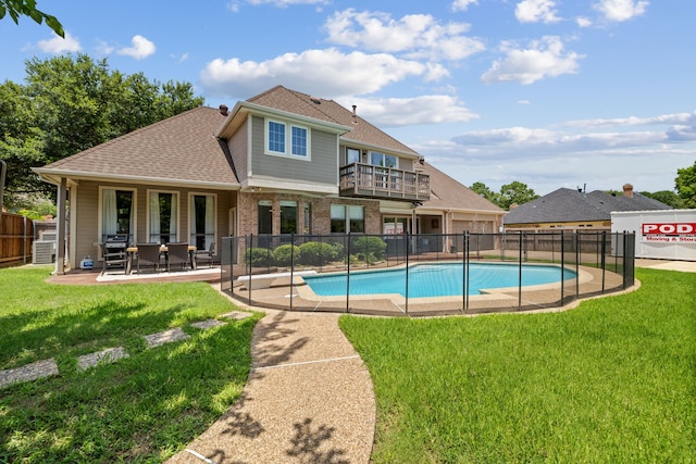 3217 Oak Tree Ln, Grapevine, TX 76051 - view of swimming pool with a patio area