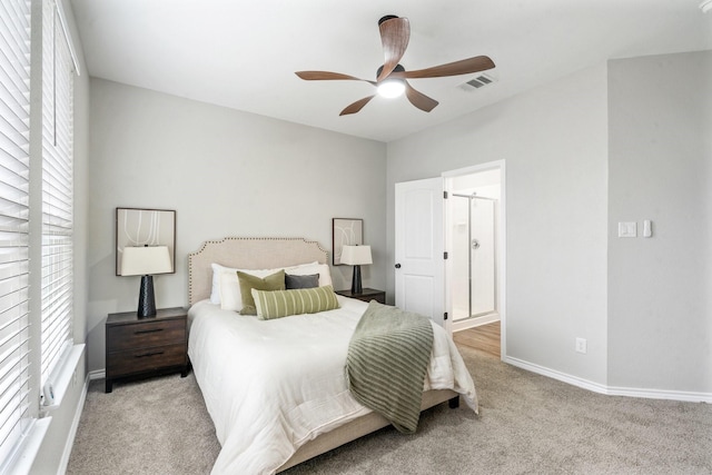 2166 Stonebrook Ln, Mesquite, TX 75181 - bedroom featuring light colored carpet and ceiling fan