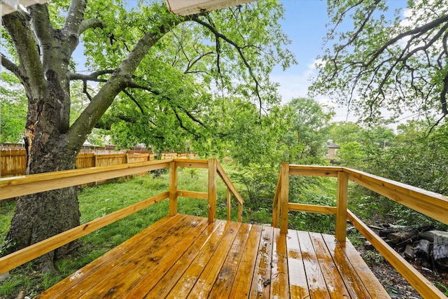 709 E Gandy St, Denison, TX 75021 - view of wooden terrace