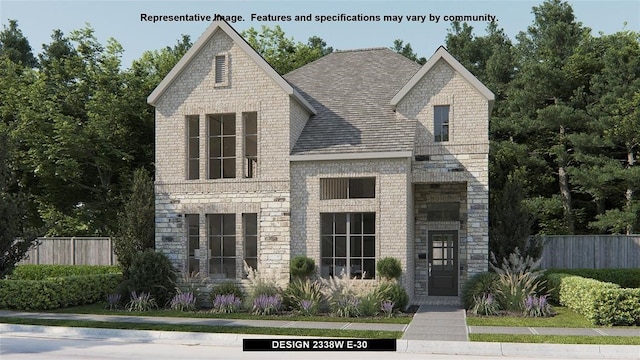 2628 Muirwood Way, Celina, TX 75009 - view of front facade featuring brick siding and stone siding