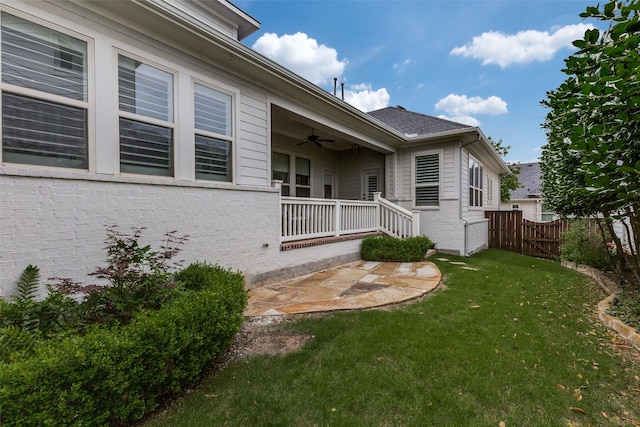 7204 Ripley St, Mckinney, TX 75071 - view of side of property with ceiling fan