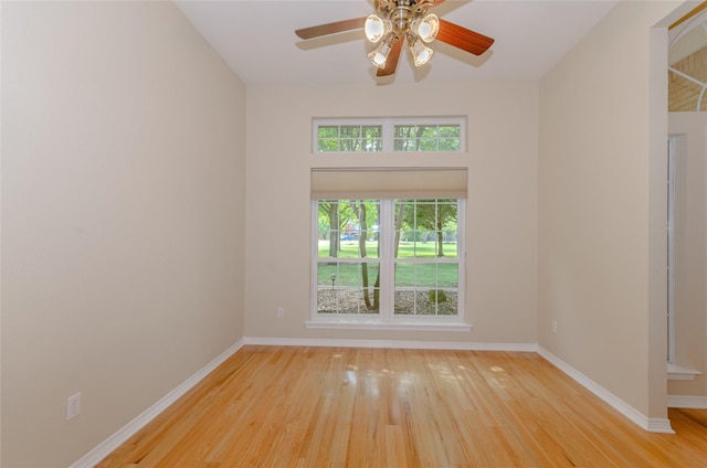 4720 Ashley Cir, Midlothian, TX 76065 - unfurnished room with wood finished floors and a ceiling fan