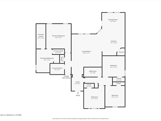 5622 Log Cabin Ct, Midlothian, TX 76065 - view of property floor plan