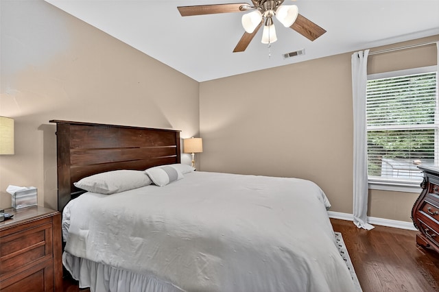 150 Spanish Trl, Pottsboro, TX 75076 - bedroom featuring wood finished floors and a ceiling fan