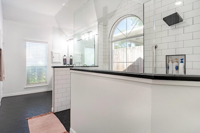 1023 Muirfield Dr, Mansfield, TX 76063 - full bath with walk in shower and tile patterned floors