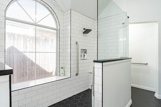 1023 Muirfield Dr, Mansfield, TX 76063 - full bathroom with walk in shower and tile patterned flooring