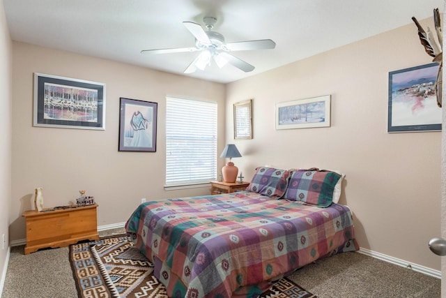 1023 Muirfield Dr, Mansfield, TX 76063 - carpeted bedroom with baseboards and a ceiling fan