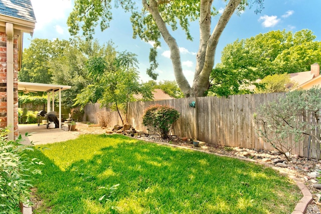 1023 Muirfield Dr, Mansfield, TX 76063 - fenced backyard featuring a patio area