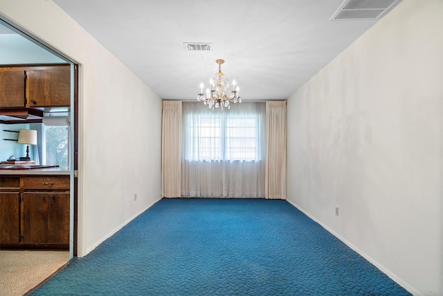200 Hillcrest Ct, Irving, TX 75062 - unfurnished dining area featuring carpet flooring, plenty of natural light, and a chandelier