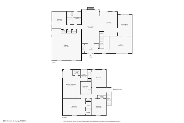 200 Hillcrest Ct, Irving, TX 75062 - view of room layout