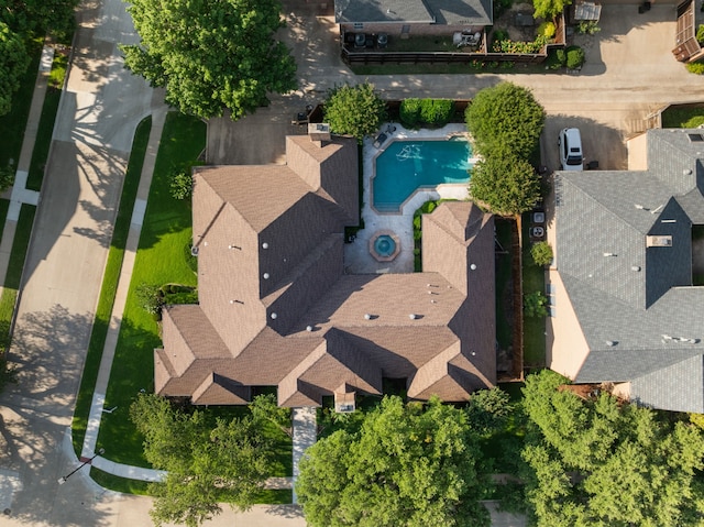 4609 Huffman Ct, Plano, TX 75093 - bird's eye view of a pool area