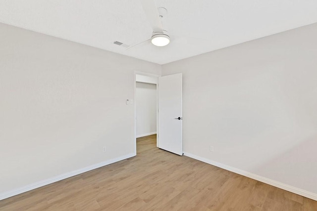 4103 Steeplewood Ct, Arlington, TX 76016 - empty room featuring light wood-type flooring, baseboards, and ceiling fan