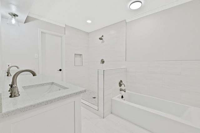4103 Steeplewood Ct, Arlington, TX 76016 - bathroom featuring vanity and tile patterned floors