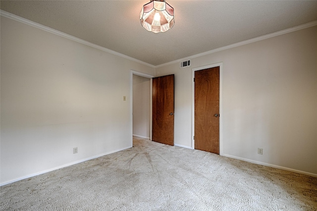 1013 Mountain Ter, Hurst, TX 76053 - spare room featuring carpet and crown molding