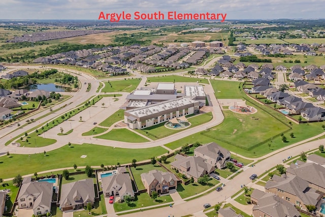 6340 Crossvine Trl, Flower Mound, TX 76226 - aerial view of property's location with nearby suburban area