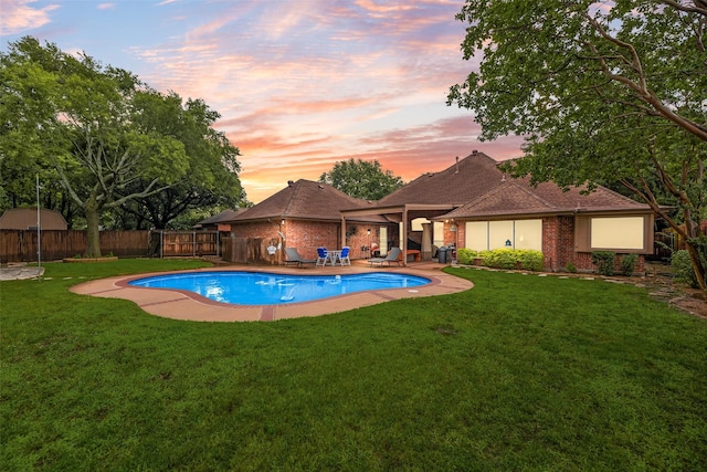 3001 Coventry Ln, Waxahachie, TX 75165 - view of pool with a fenced backyard and a patio