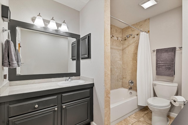8601 Park Ln Unit 323, Dallas, TX 75231 - full bathroom with vanity, shower / tub combo, and tile patterned flooring