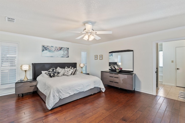11721 Pine Creek Ct, Fort Worth, TX 76008 - bedroom featuring wood-type flooring and a ceiling fan
