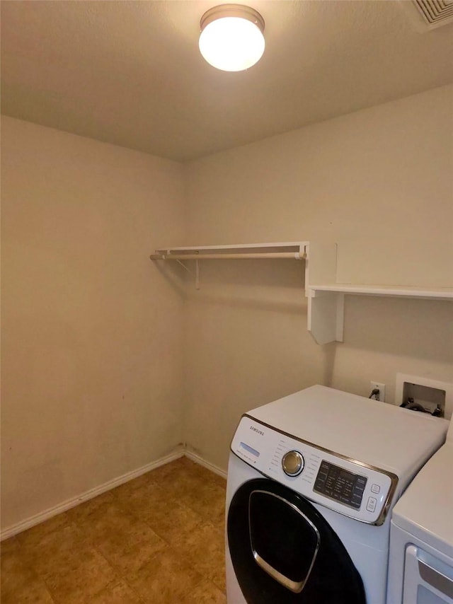 3116 Montserrat Creek Dr, Little Elm, TX 75068 - laundry room with separate washer and dryer and baseboards