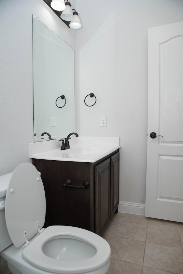 4333 Old Timber Ln, Fort Worth, TX 76036 - half bath with vanity and tile patterned flooring