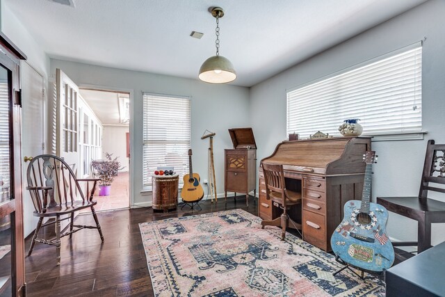 2313 Parkhaven Dr, Plano, TX 75075 - home office featuring healthy amount of natural light and wood-type flooring