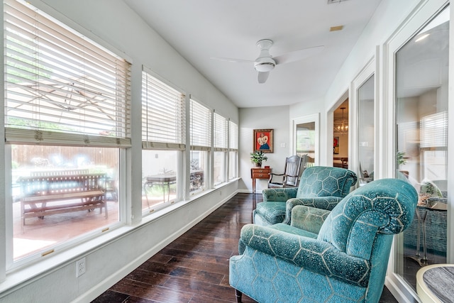 2313 Parkhaven Dr, Plano, TX 75075 - sunroom featuring hardwood / wood-style floors and baseboards