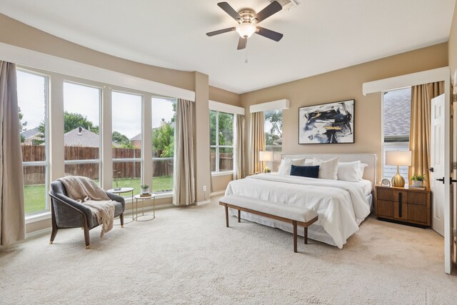 5312 Ridgeson Dr, Mckinney, TX 75071 - bedroom featuring carpet and ceiling fan