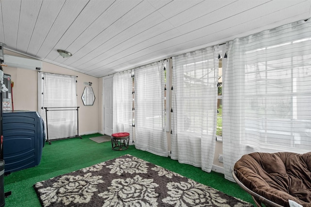 4204 Geddes Ave, Fort Worth, TX 76107 - sunroom / solarium with carpet flooring, plenty of natural light, and lofted ceiling