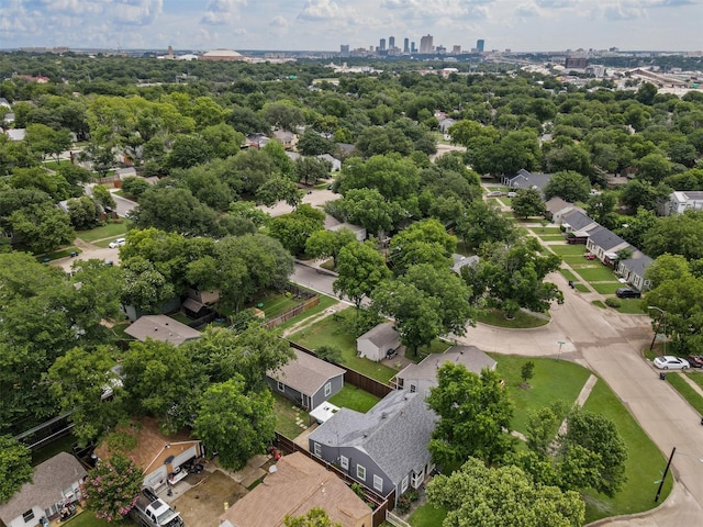 4204 Geddes Ave, Fort Worth, TX 76107 - aerial perspective of suburban area with a tree filled landscape