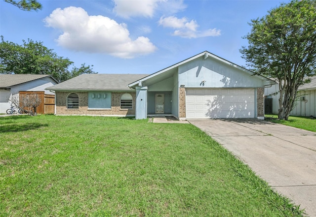 2015 Shenandoah Dr, Carrollton, TX 75007 - ranch-style home with brick siding, concrete driveway, and an attached garage