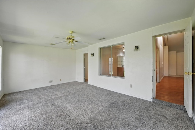 2015 Shenandoah Dr, Carrollton, TX 75007 - carpeted empty room featuring ceiling fan and baseboards