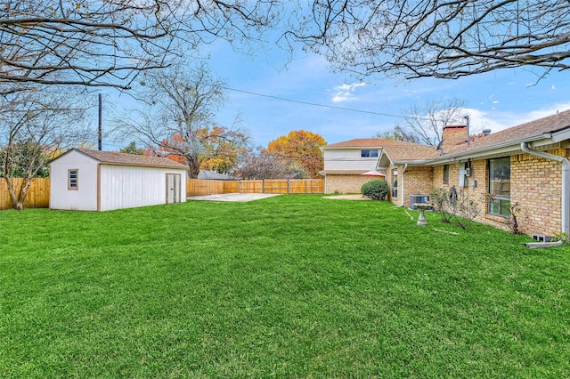 1632 Andy Dr, Sherman, TX 75092 - fenced backyard with an outdoor structure