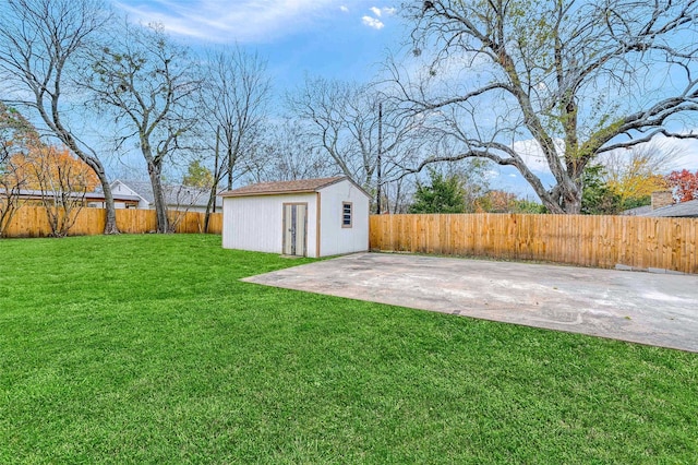 1632 Andy Dr, Sherman, TX 75092 - fenced backyard with an outbuilding and a patio area