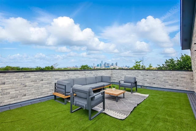 430 E 8th Unit 101, Dallas, TX 75203 - view of grassy yard with an outdoor hangout area