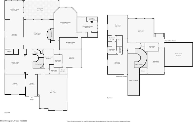 11560 Mirage Ln, Frisco, TX 75033 - view of home floor plan
