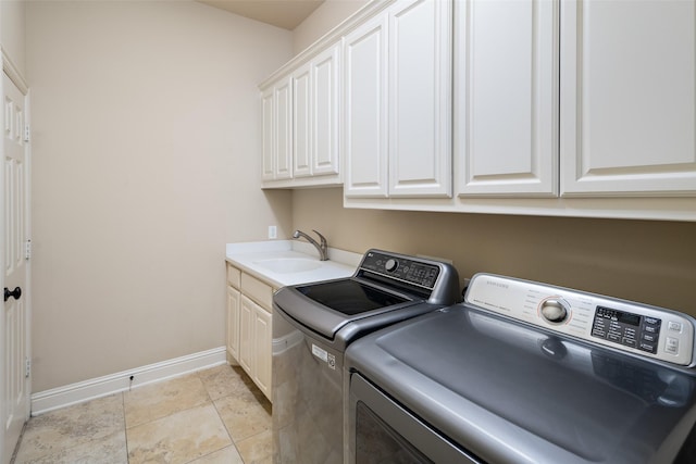 11560 Mirage Ln, Frisco, TX 75033 - laundry room featuring washer and dryer and cabinet space