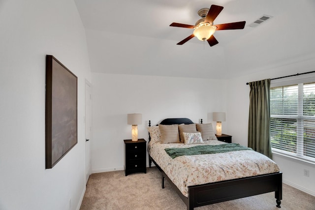 1809 Lake Glen Trl, Mansfield, TX 76063 - bedroom with light carpet, ceiling fan, and lofted ceiling