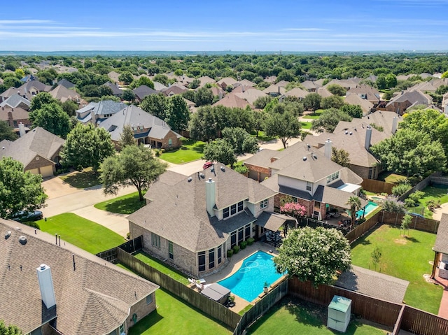 1809 Lake Glen Trl, Mansfield, TX 76063 - aerial perspective of suburban area featuring a pool
