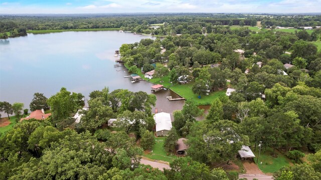 200 Dogwood Trl, Murchison, TX 75778 - drone / aerial view of a large body of water and a heavily wooded area