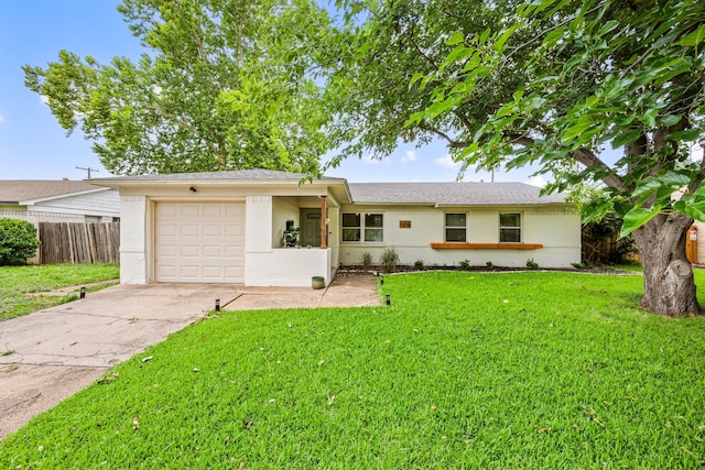 1218 Ridgeway Dr, Richardson, TX 75080 - ranch-style home featuring an attached garage, driveway, and brick siding