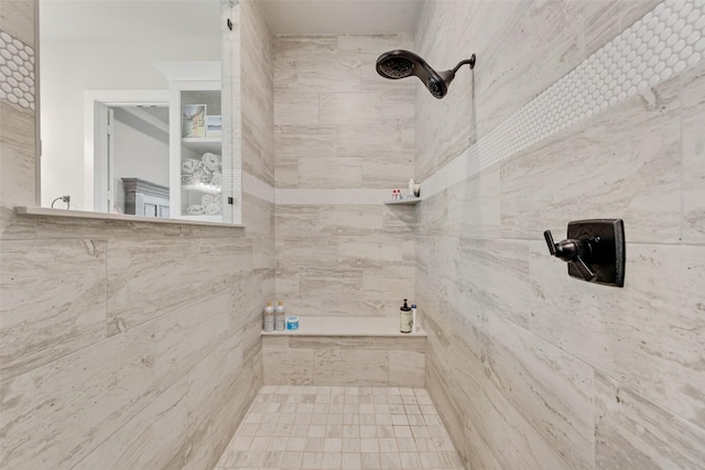 12480 Palmer Dr, Fort Worth, TX 76179 - bathroom with a tile shower