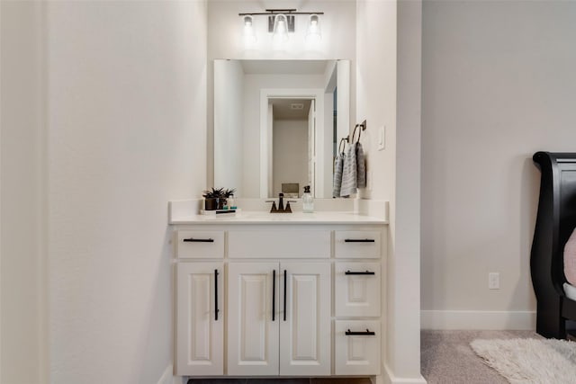12480 Palmer Dr, Fort Worth, TX 76179 - bathroom featuring vanity and baseboards