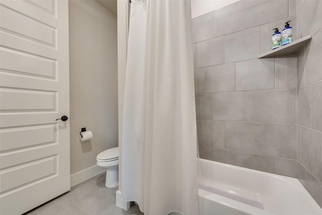 12480 Palmer Dr, Fort Worth, TX 76179 - bathroom featuring tile patterned floors and shower / bathtub combination with curtain
