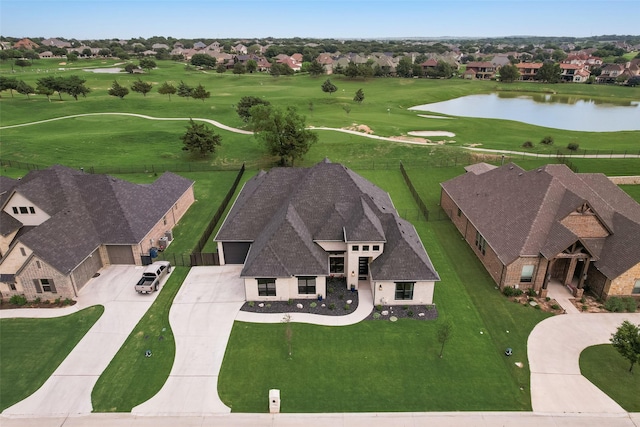 12480 Palmer Dr, Fort Worth, TX 76179 - aerial view of residential area featuring a large body of water and a golf course