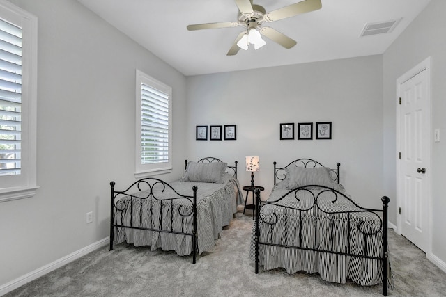 2310 Auburn Ct, Sherman, TX 75092 - bedroom featuring carpet flooring and ceiling fan