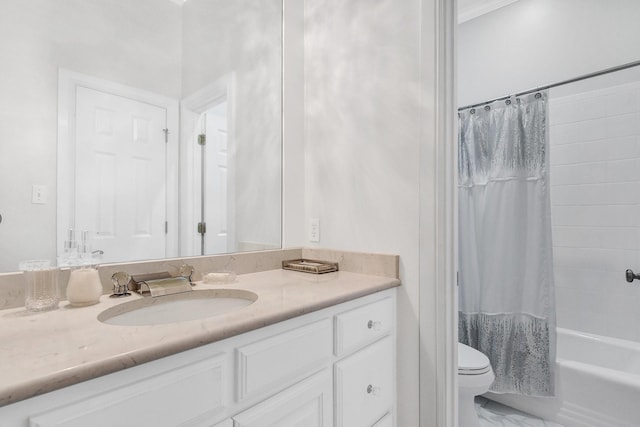 2310 Auburn Ct, Sherman, TX 75092 - full bath featuring vanity and shower / bath combo with shower curtain