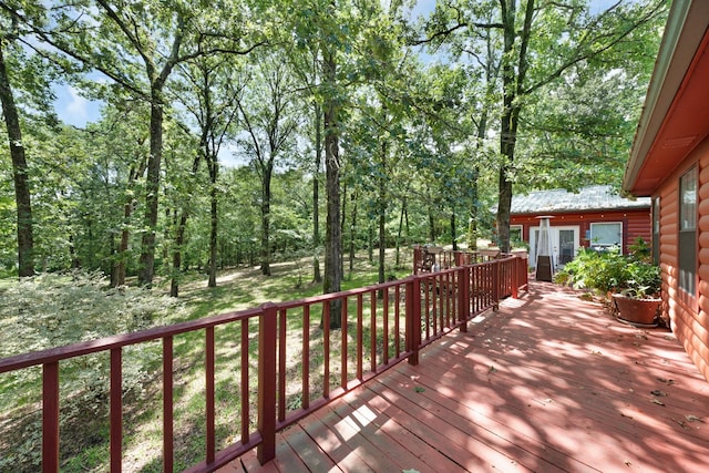 1605 County Road 1195, Yantis, TX 75497 - view of deck