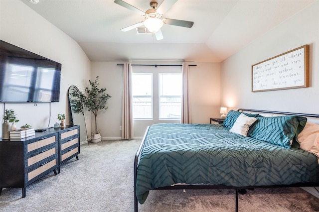 2805 Field St, Celina, TX 75009 - carpeted bedroom featuring ceiling fan and vaulted ceiling